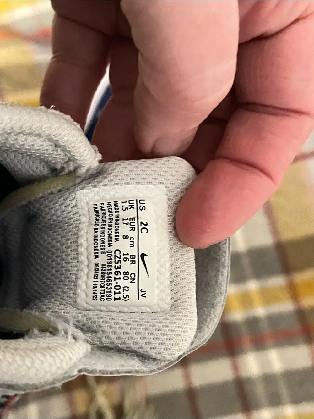 Nike Baby Walker Athletic Sneakers - White, Blue & Light Blue